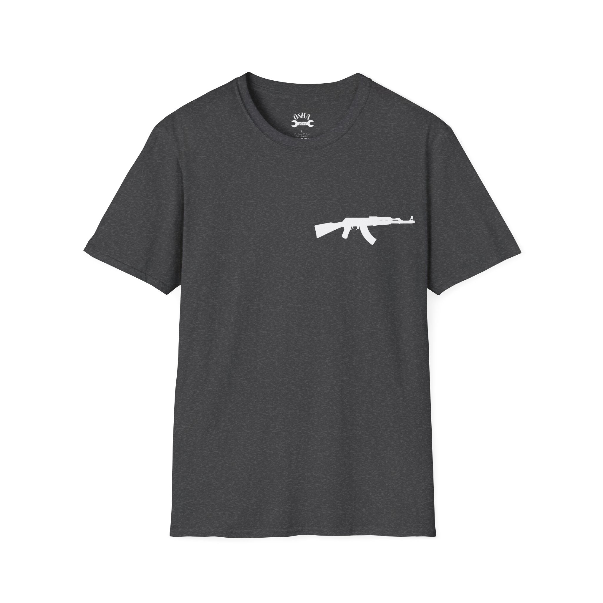 Problem Solver T-Shirt — Raccoon Holding Rifle Graphic Tee