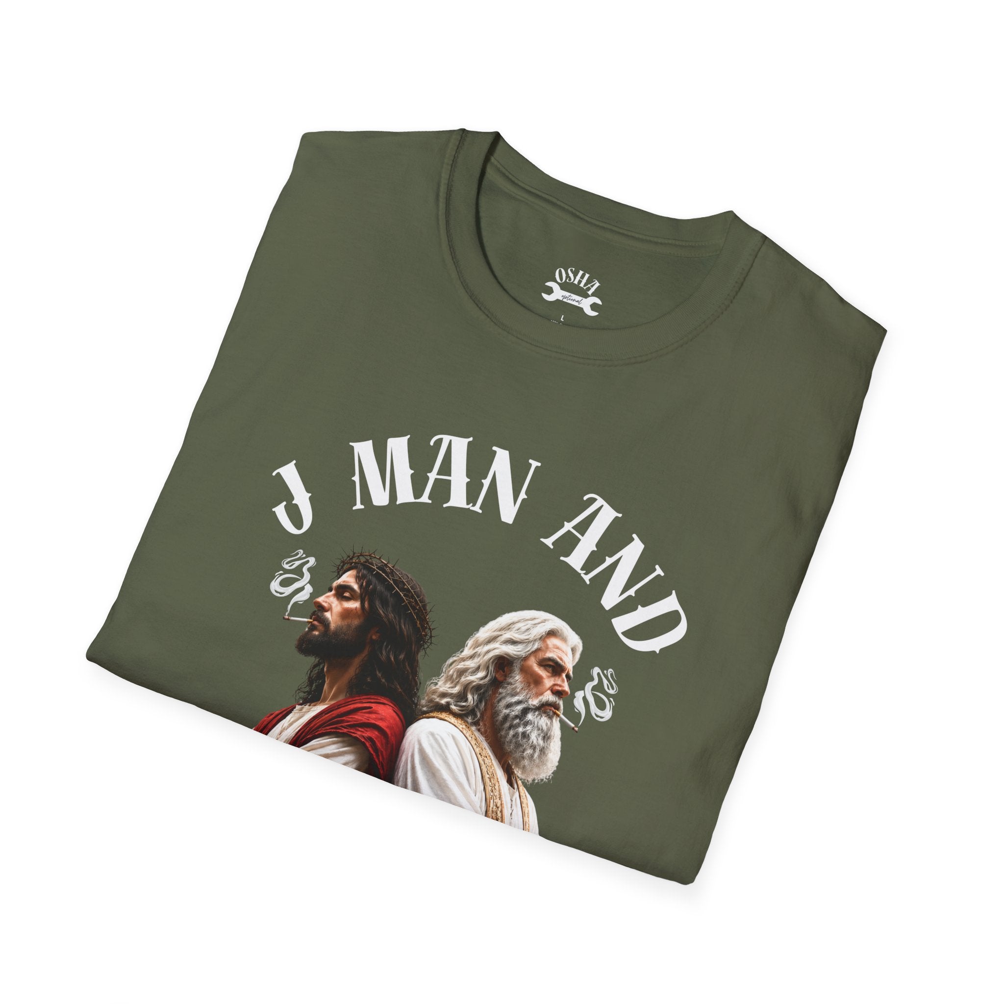 J Man and The Big Dog T-Shirt — Funny satire t-shirts