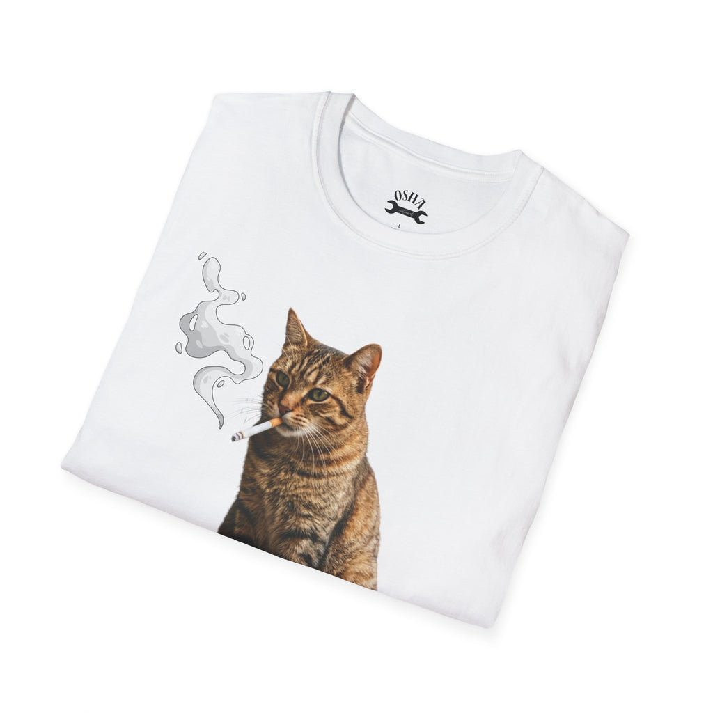 Meowboro Cigarettes T-Shirt — Retro Smoking Cat Graphic Tee
