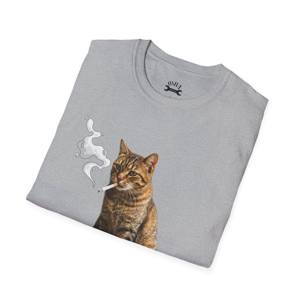 Meowboro Cigarettes T-Shirt — Retro Smoking Cat Graphic Tee