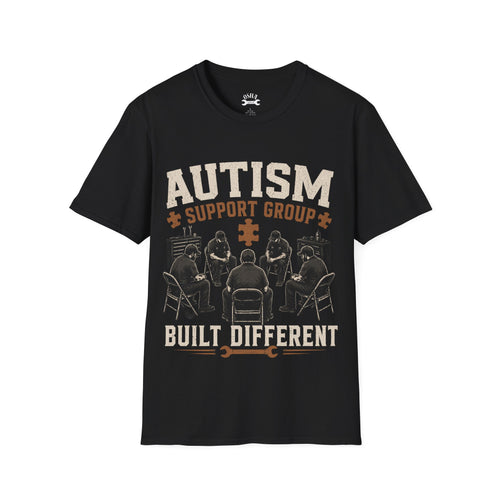 Autism Support Group “Built Different” T-Shirt