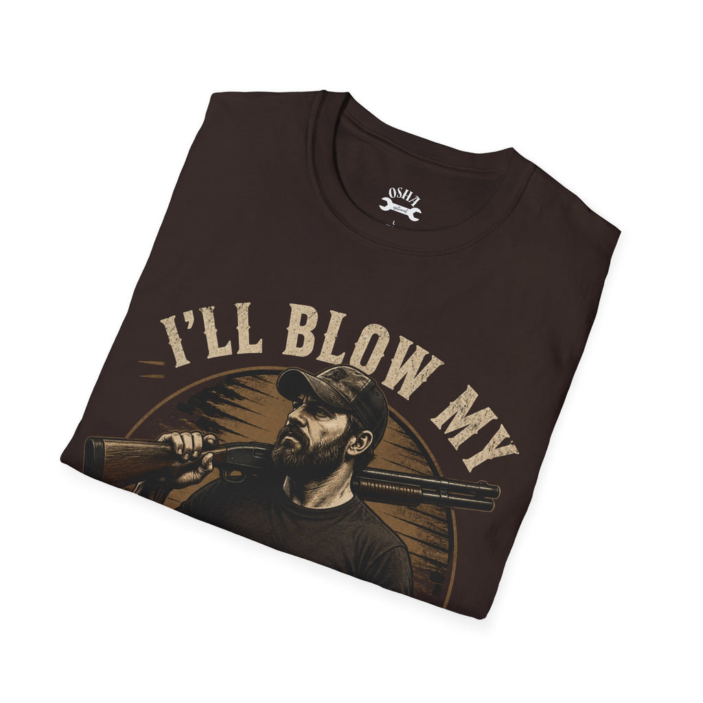 T‑Shirt - "I'll Blow My Shit Smooooth Off" Hunting Graphic Tee