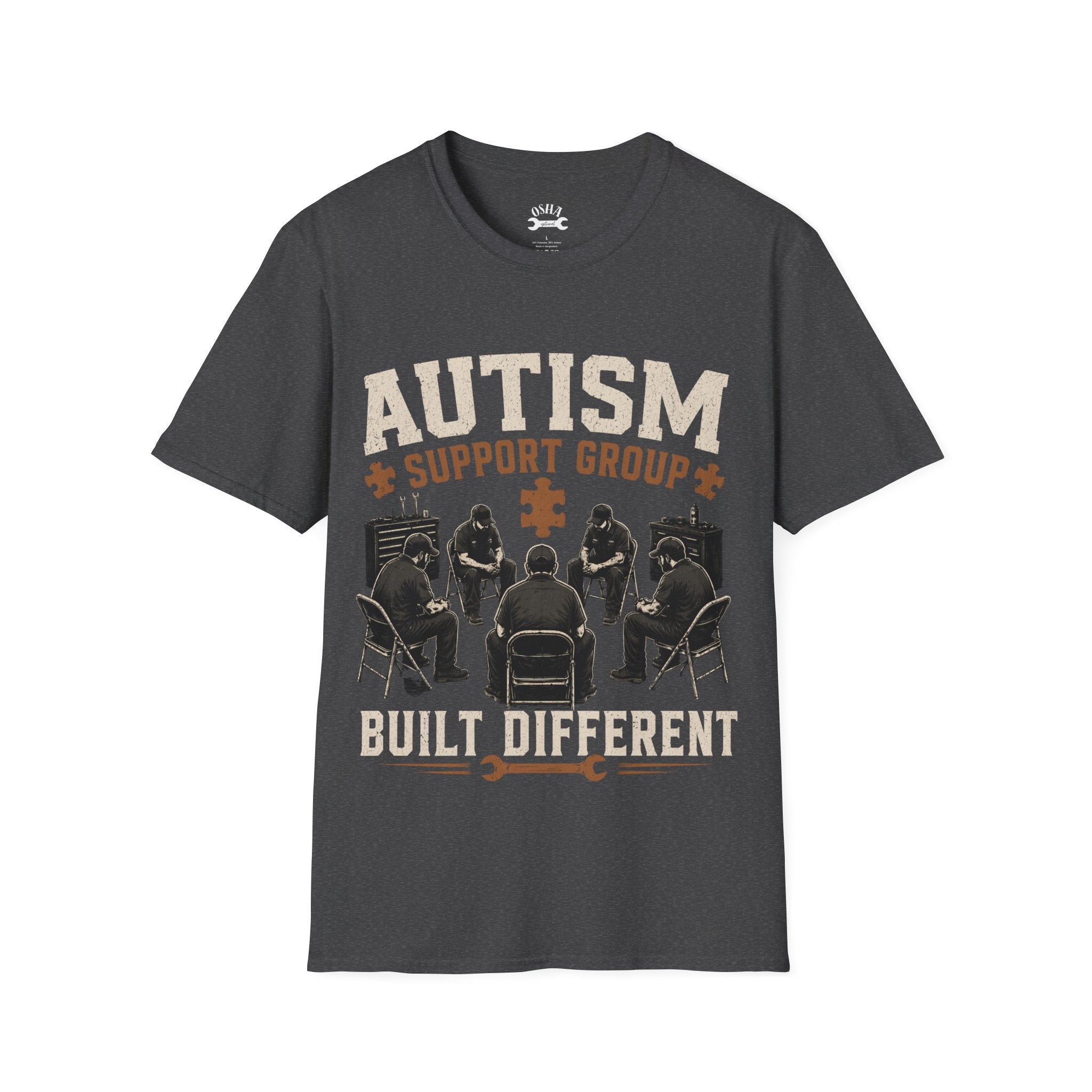 Autism Support Group “Built Different” T-Shirt