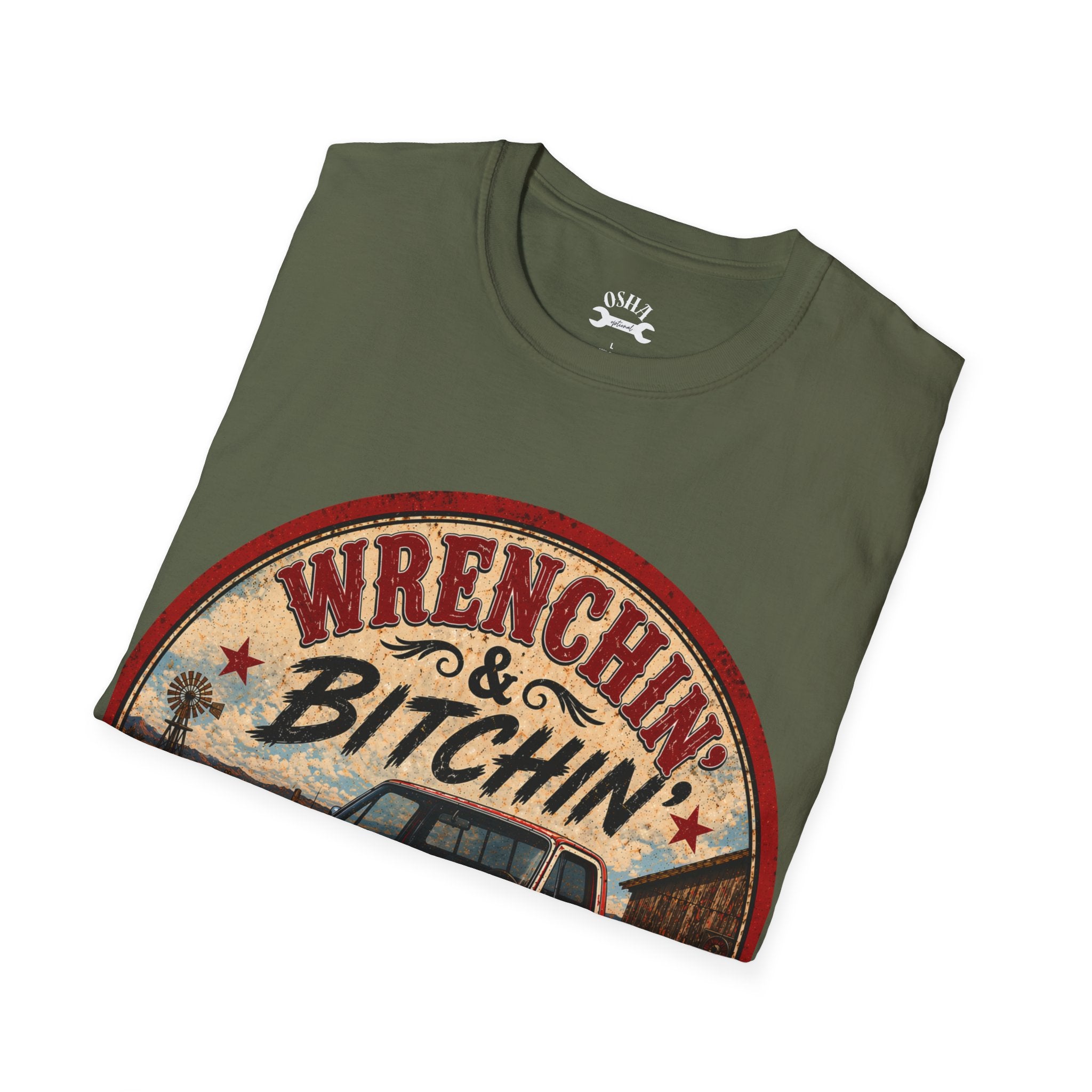 T-Shirt — Wrenchin' & Bitchin' Vintage Truck Graphic Tee