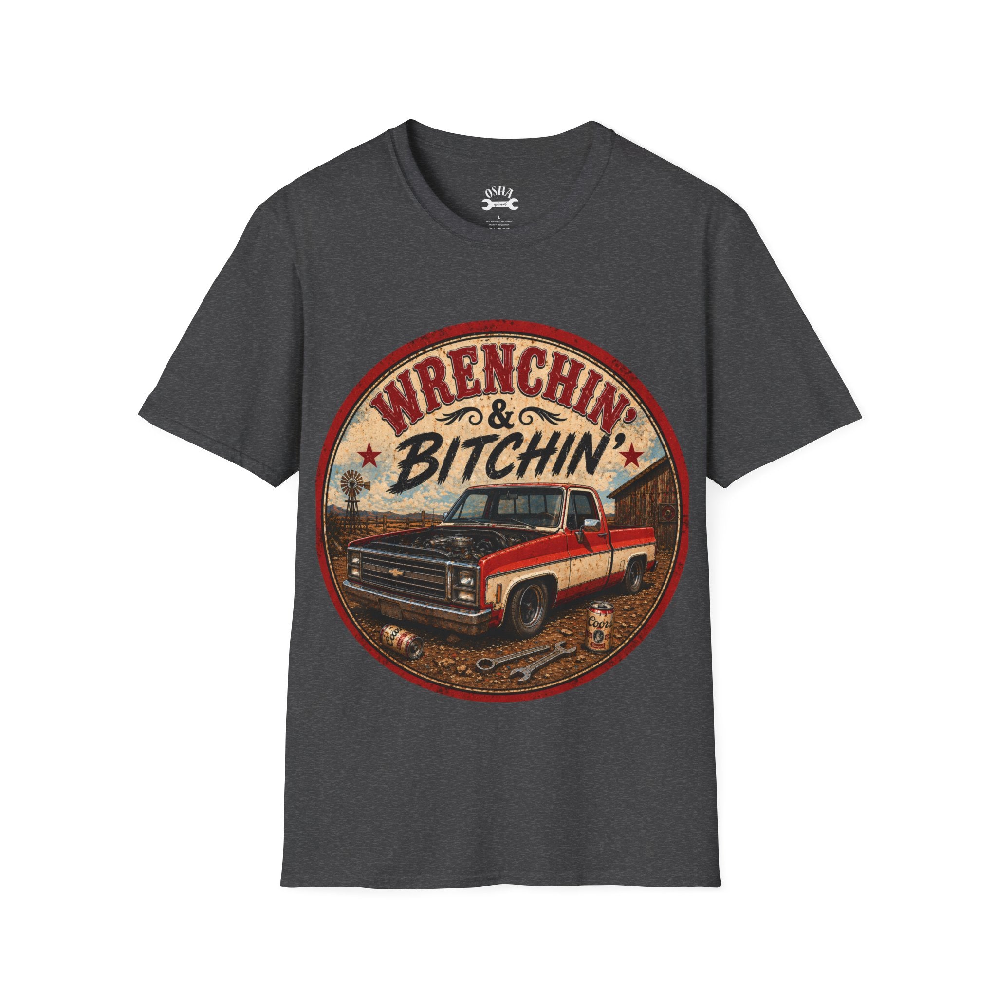 T-Shirt — Wrenchin' & Bitchin' Vintage Truck Graphic Tee