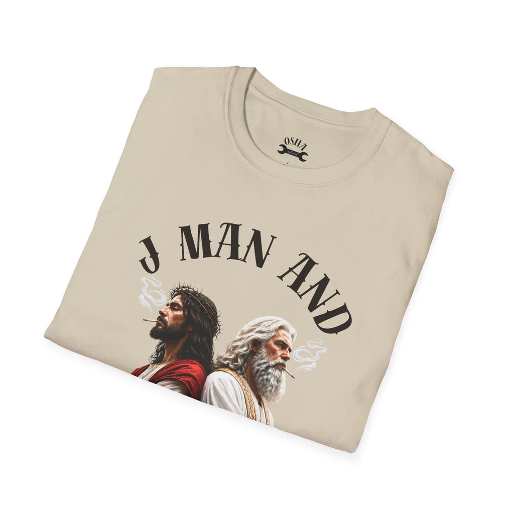 J Man and The Big Dog T-Shirt — Funny satire t-shirts