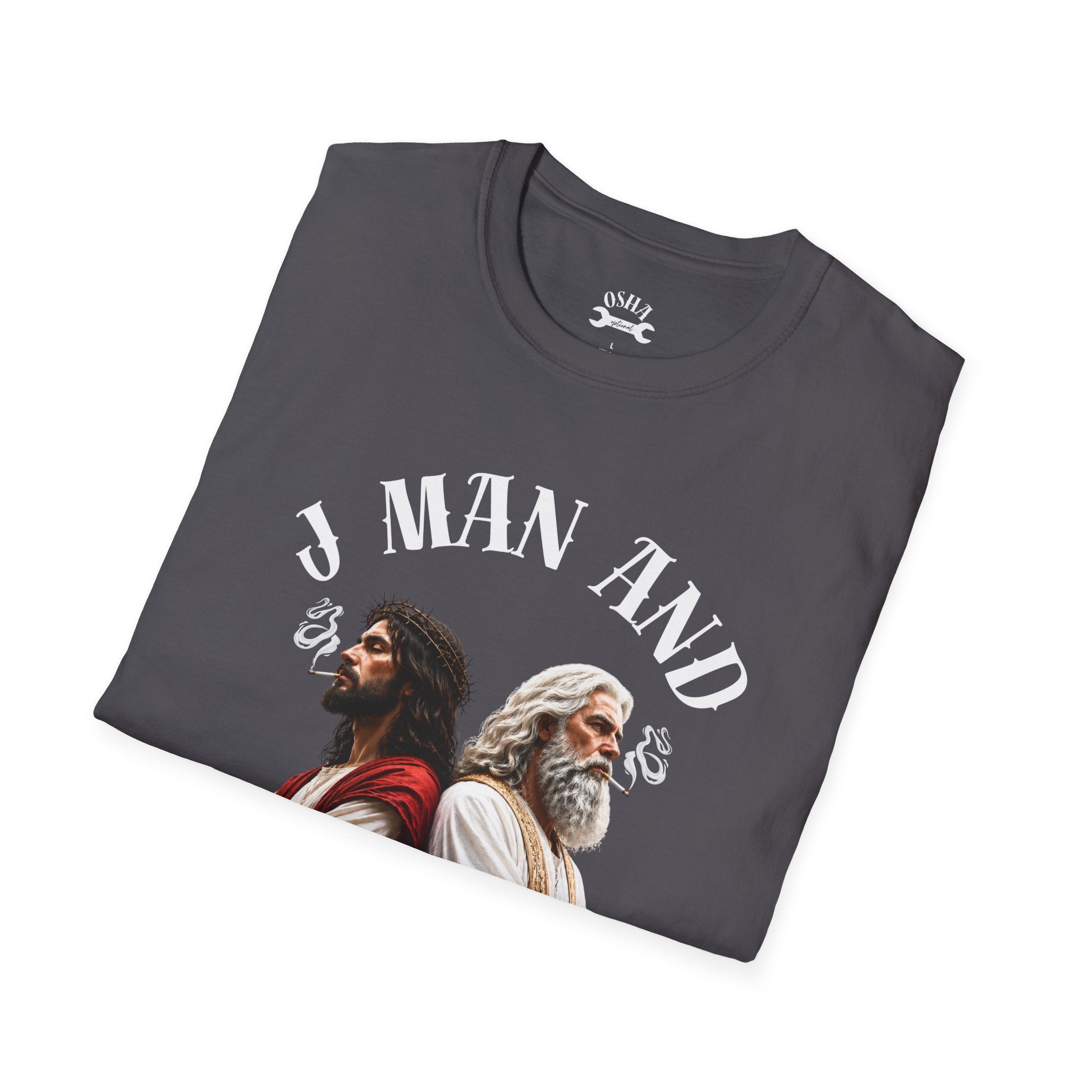 J Man and The Big Dog T-Shirt — Funny satire t-shirts