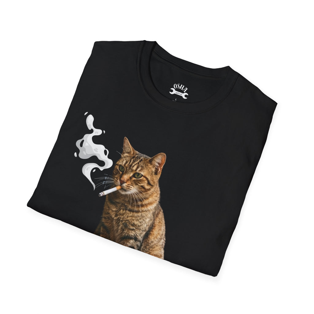 Meowboro Cigarettes T-Shirt — Retro Smoking Cat Graphic Tee