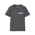 Problem Solver T-Shirt — Raccoon Holding Rifle Graphic Tee