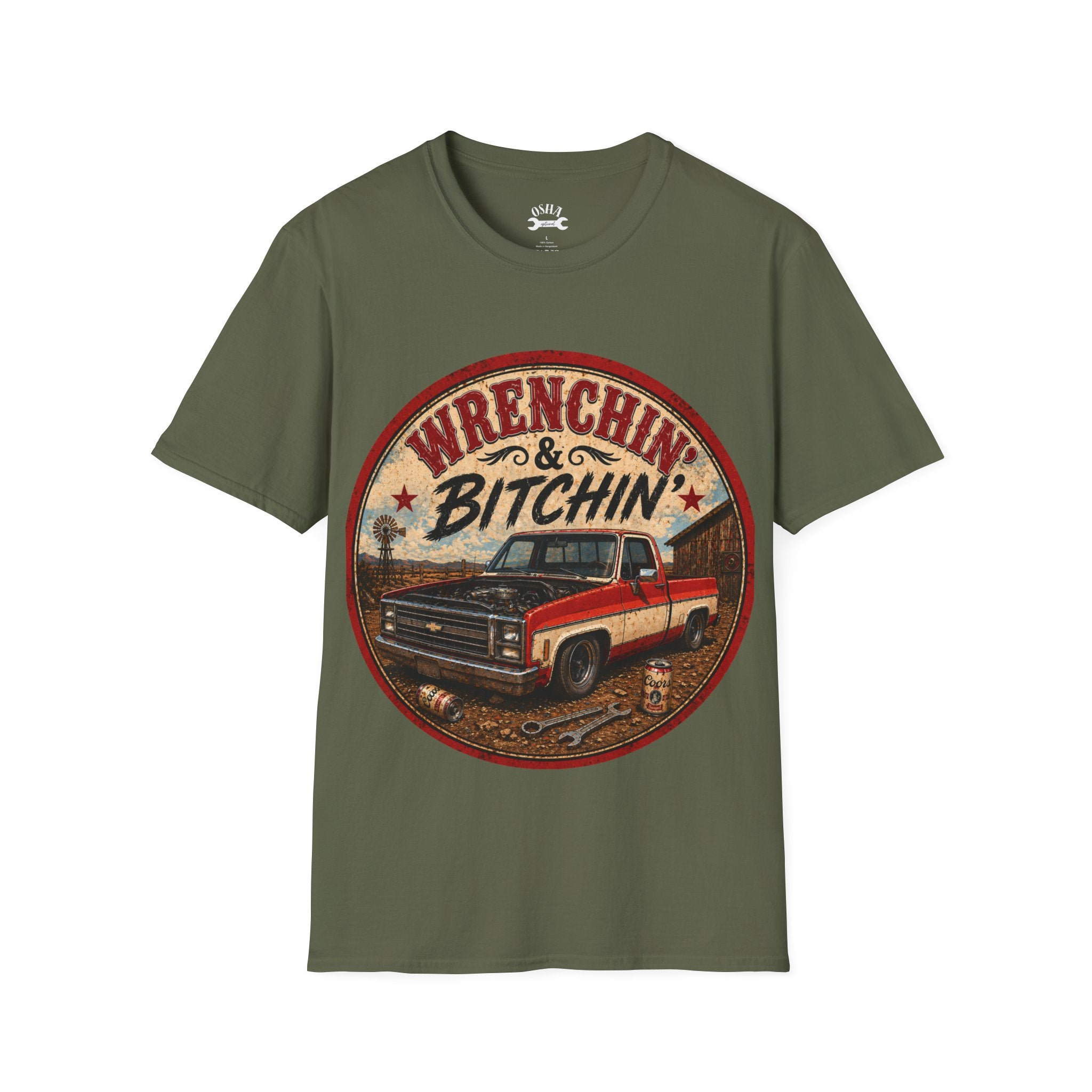 T-Shirt — Wrenchin' & Bitchin' Vintage Truck Graphic Tee
