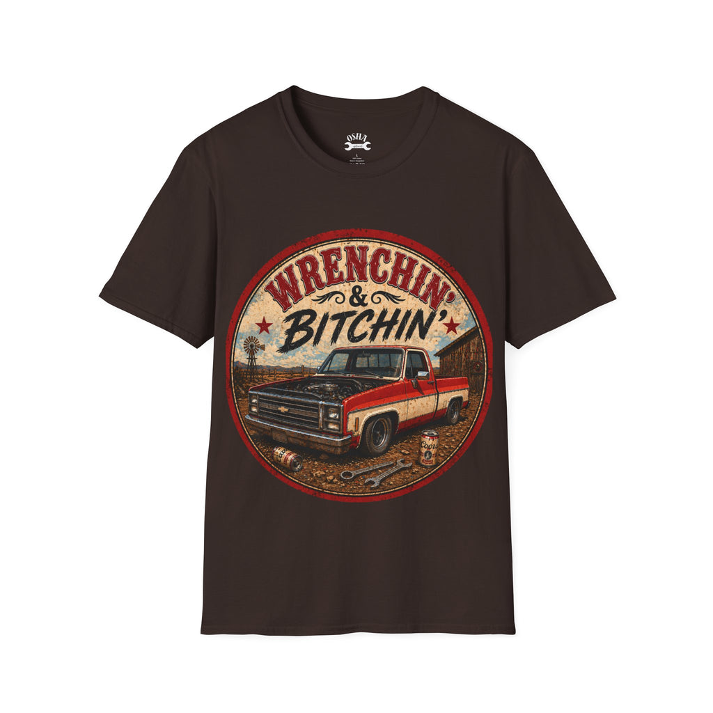 T-Shirt — Wrenchin' & Bitchin' Vintage Truck Graphic Tee