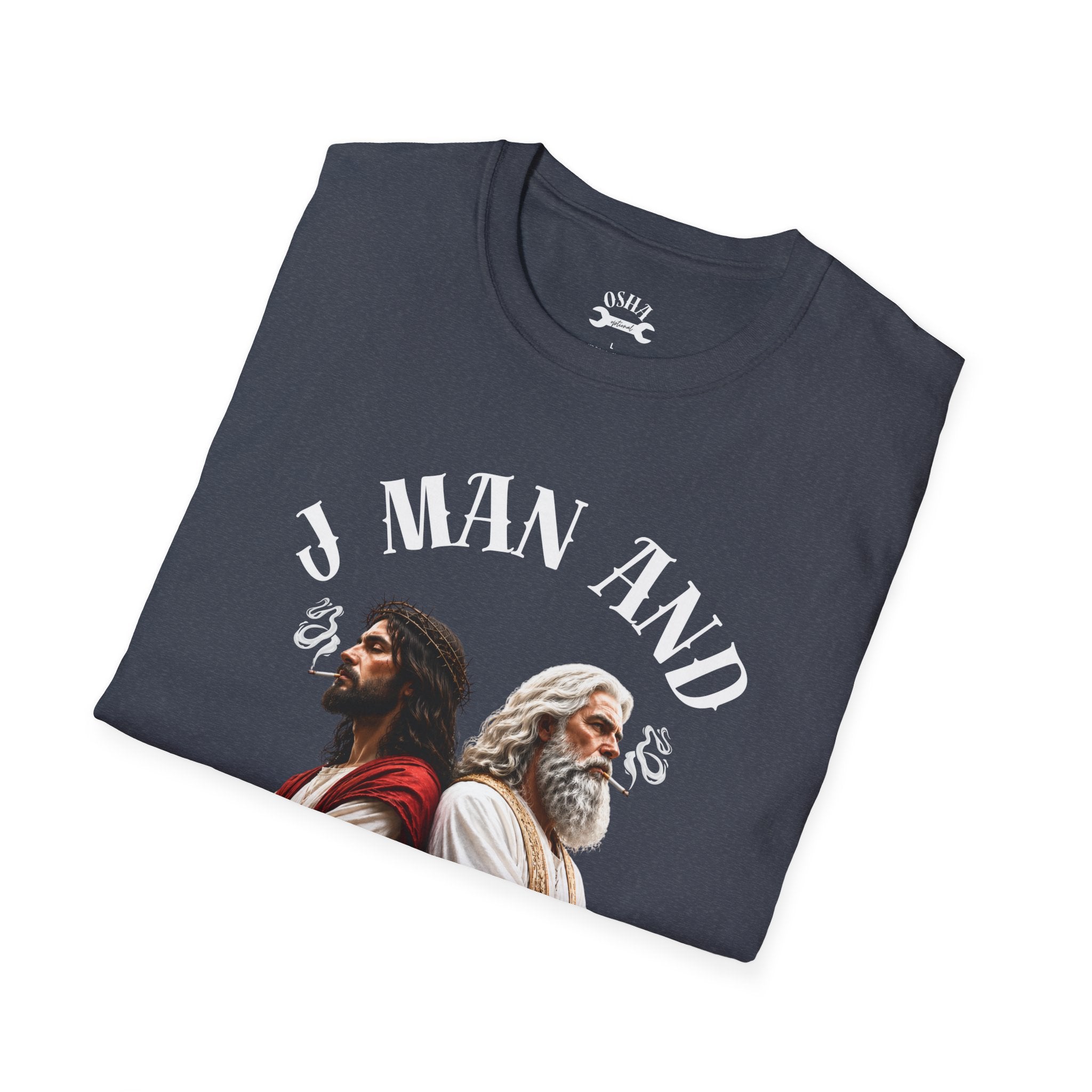J Man and The Big Dog T-Shirt — Funny satire t-shirts