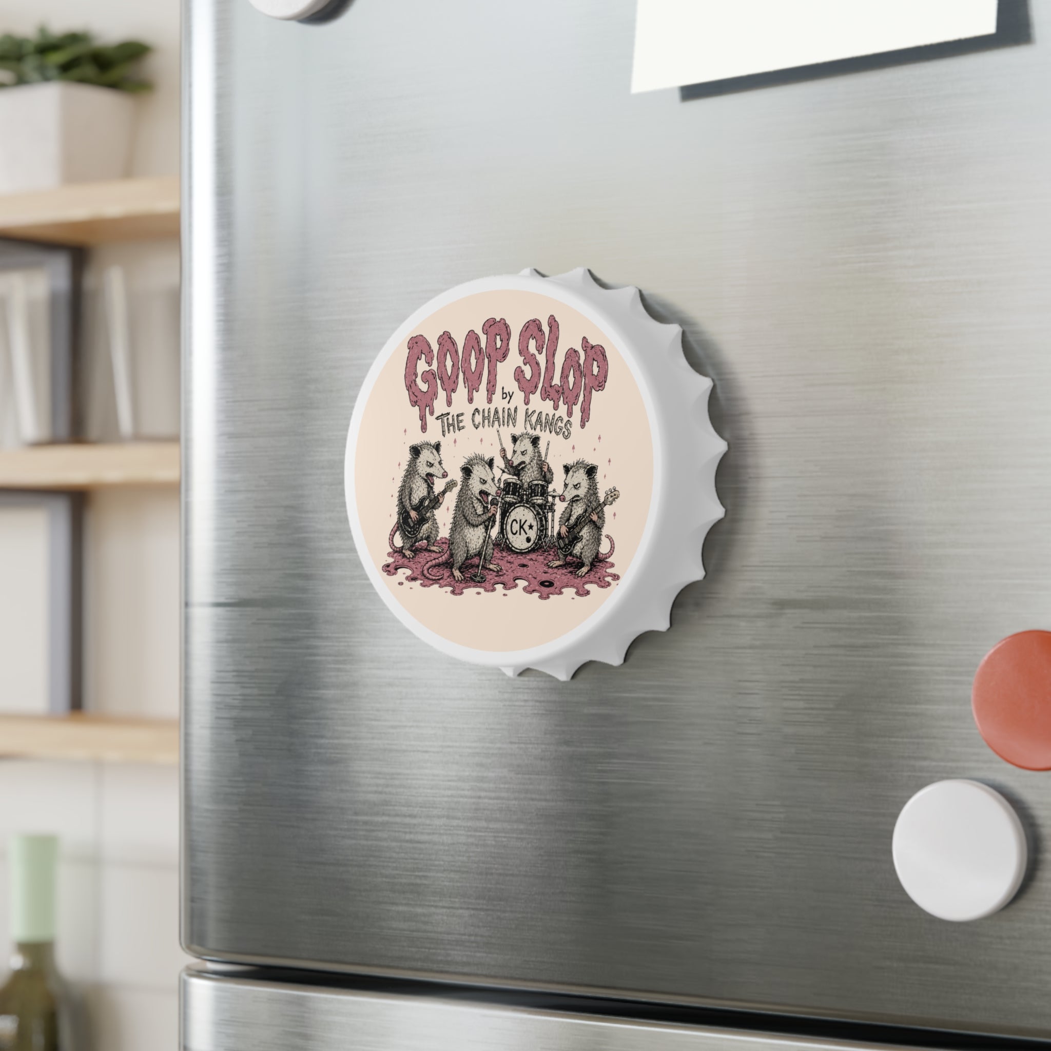 Bottle Opener — Goop Slop by The Chain Kangs Illustrated Band Art
