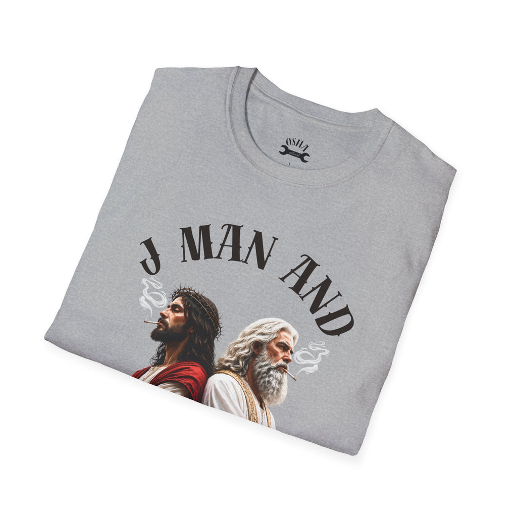 J Man and The Big Dog T-Shirt — Funny satire t-shirts
