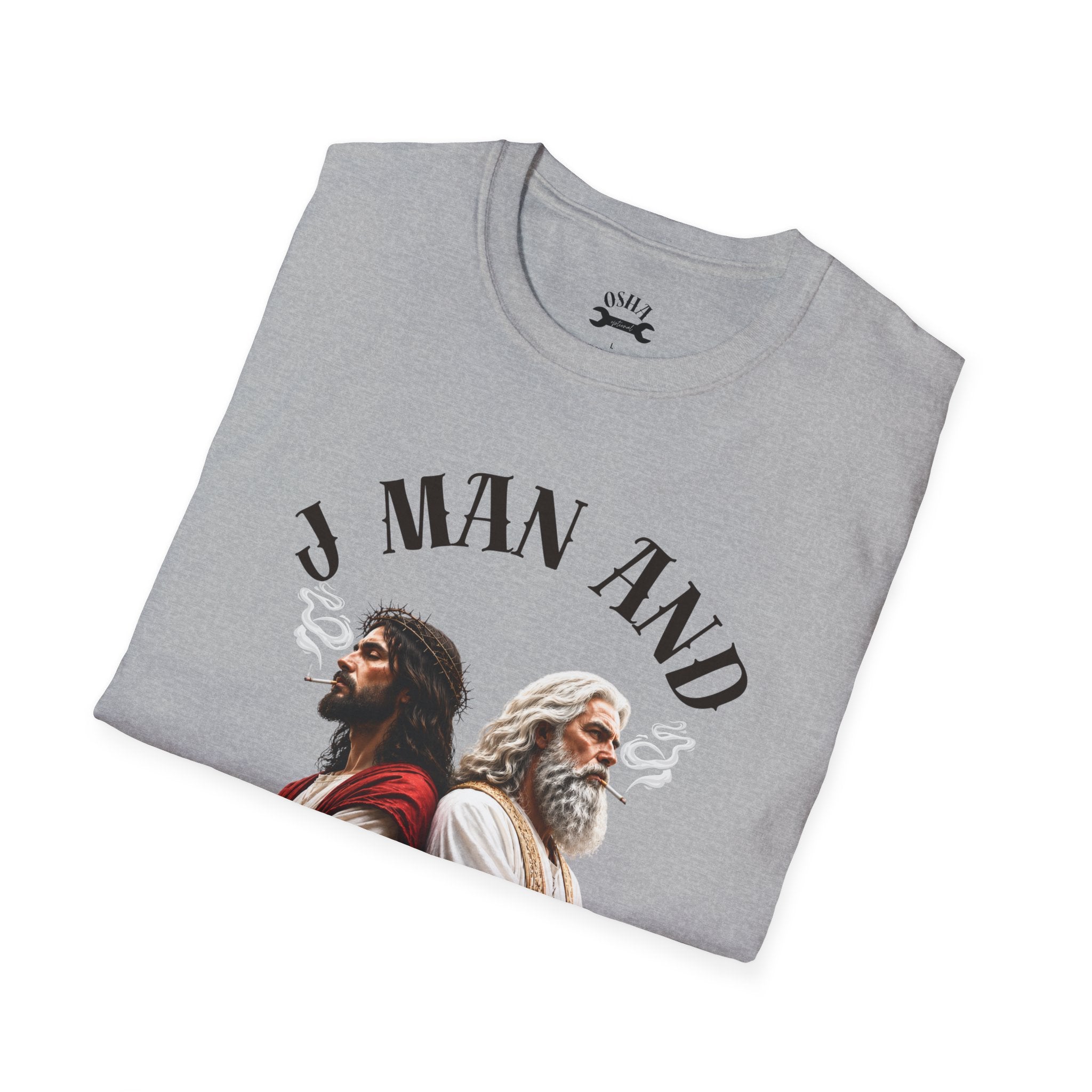 J Man and The Big Dog T-Shirt — Funny satire t-shirts