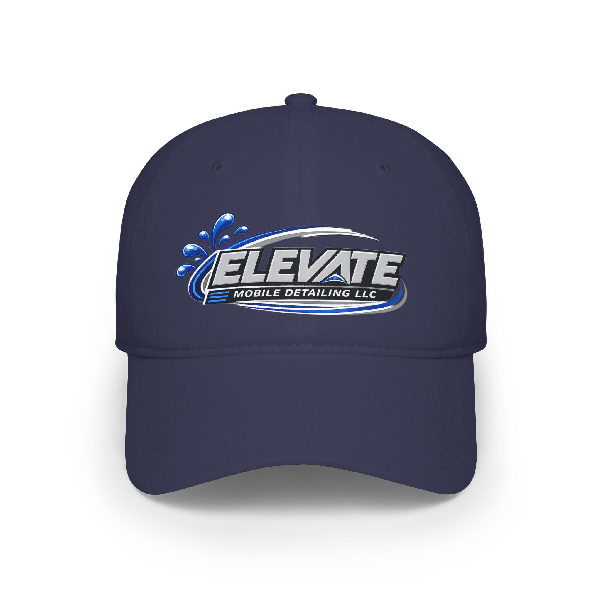 Elevate Mobile Detailing Low Profile Baseball Cap — Embroidered Logo Hat