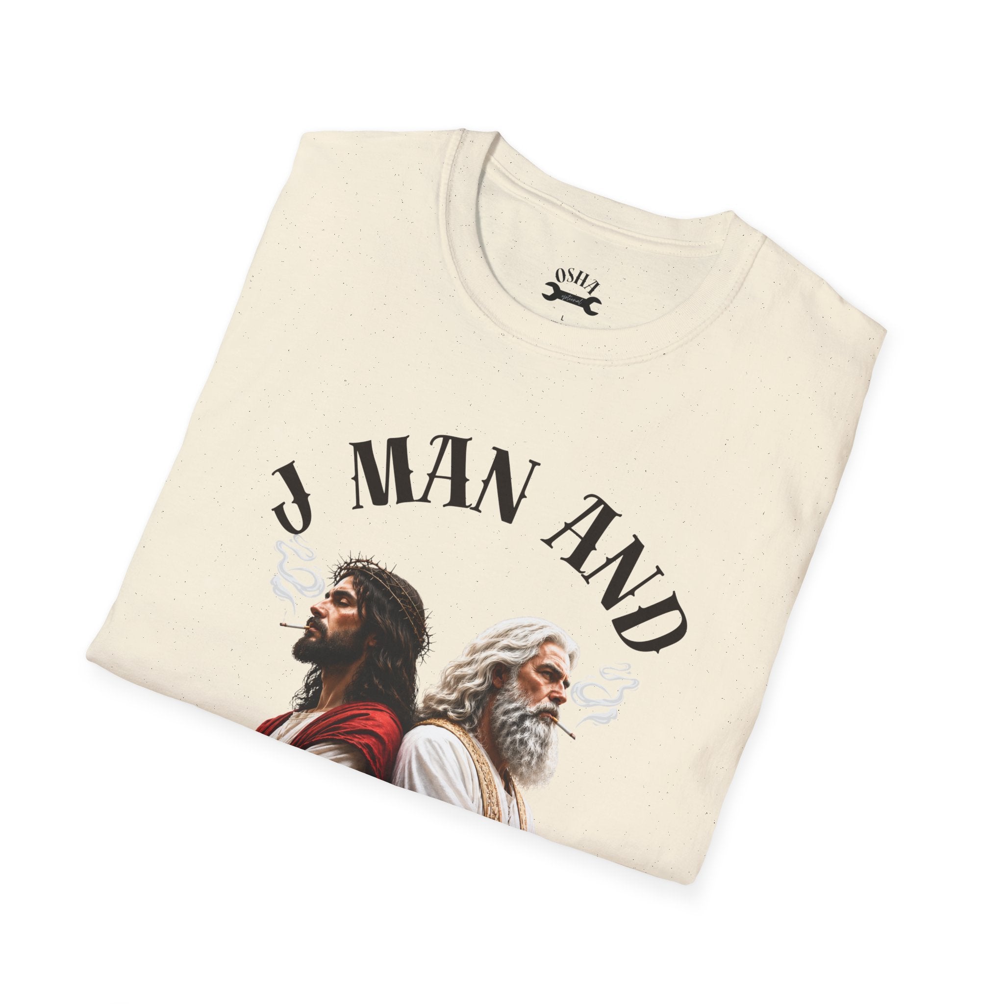 J Man and The Big Dog T-Shirt — Funny satire t-shirts