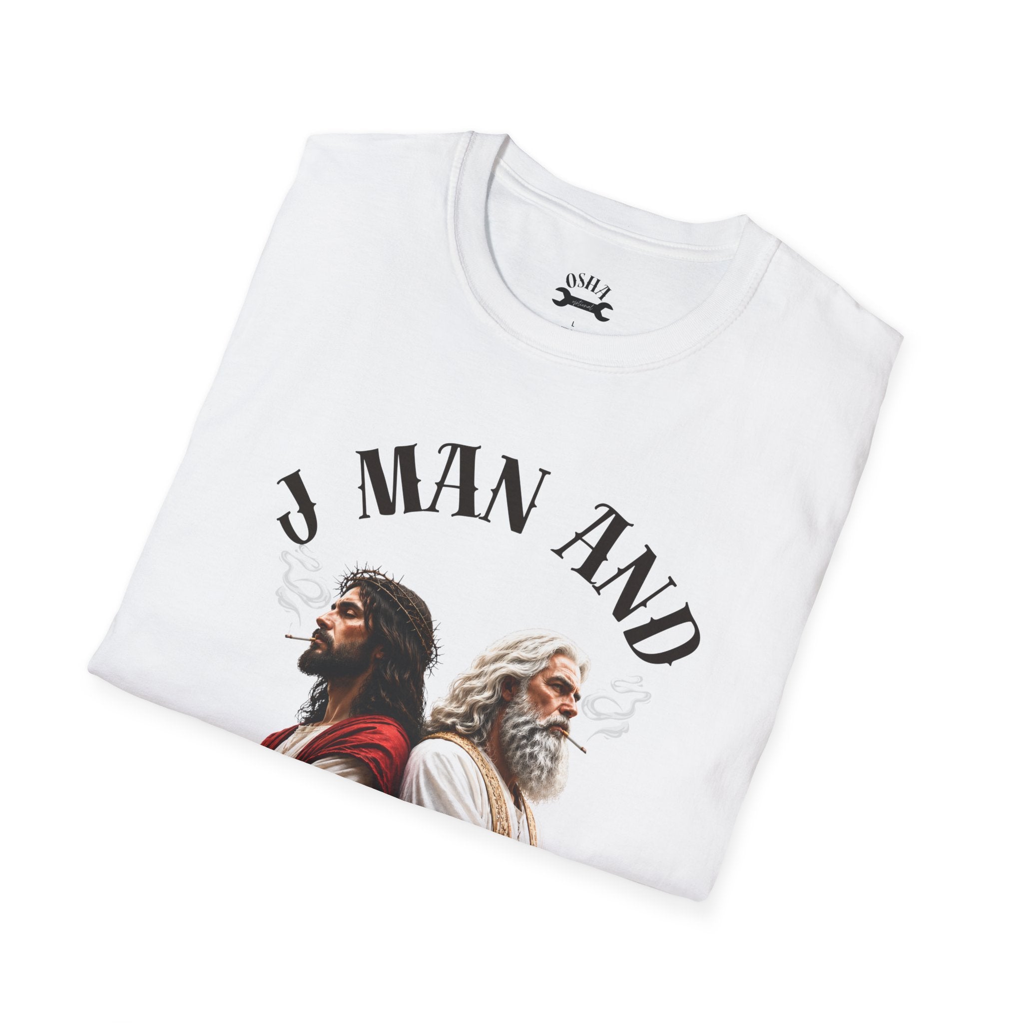 J Man and The Big Dog T-Shirt — Funny satire t-shirts