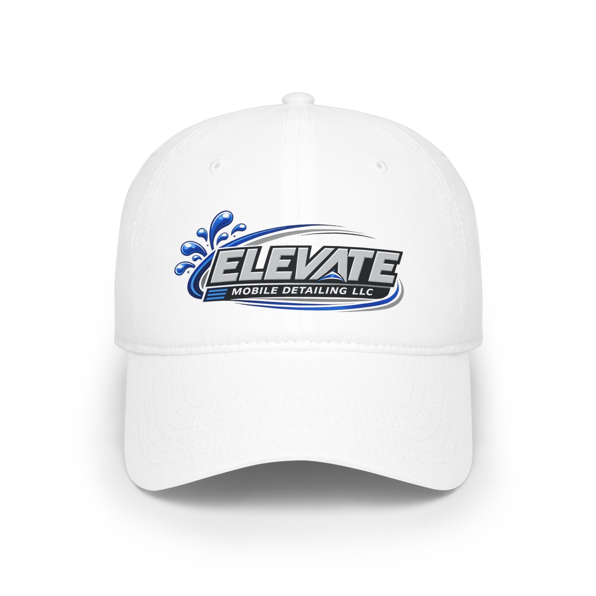 Elevate Mobile Detailing Low Profile Baseball Cap — Embroidered Logo Hat