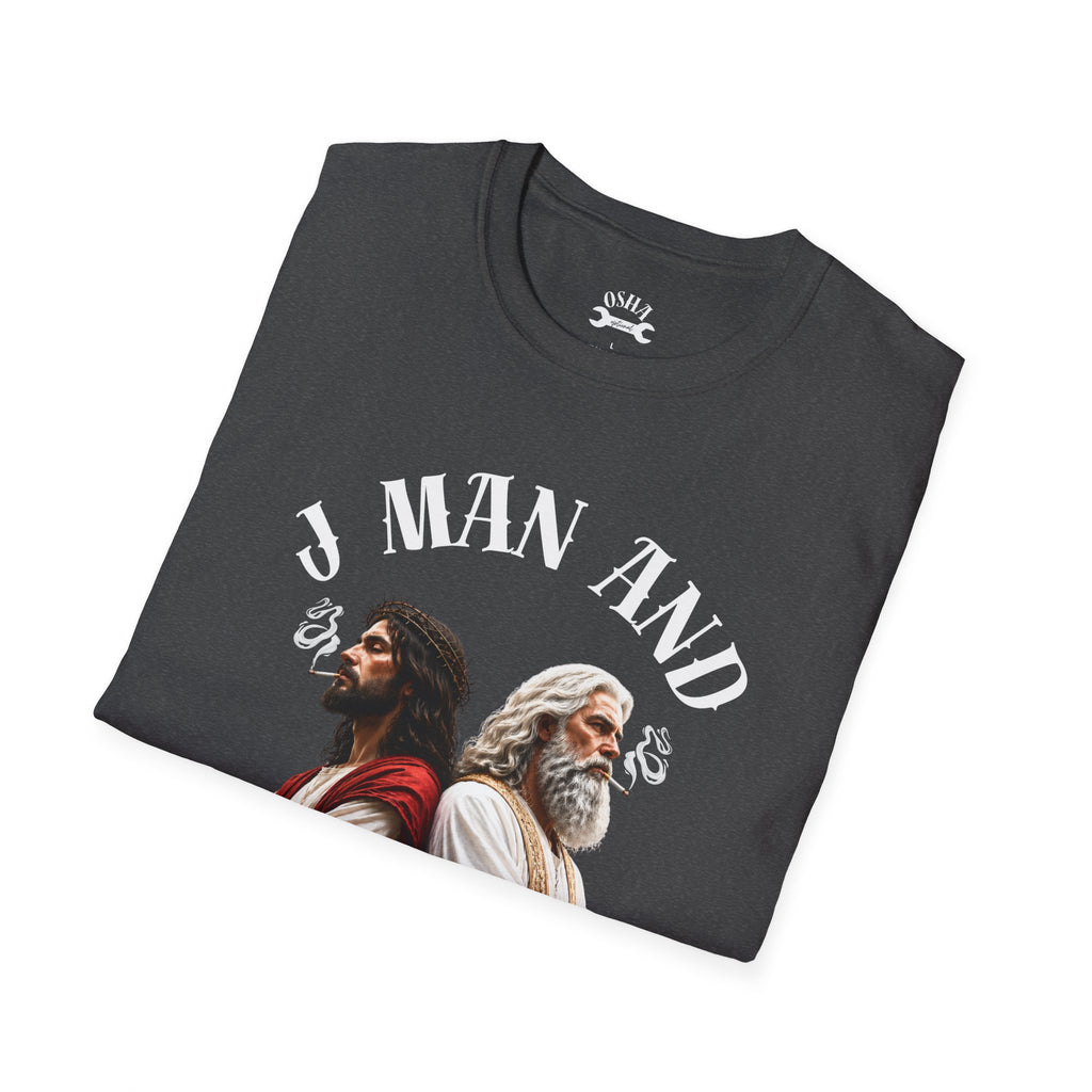 J Man and The Big Dog T-Shirt — Funny satire t-shirts