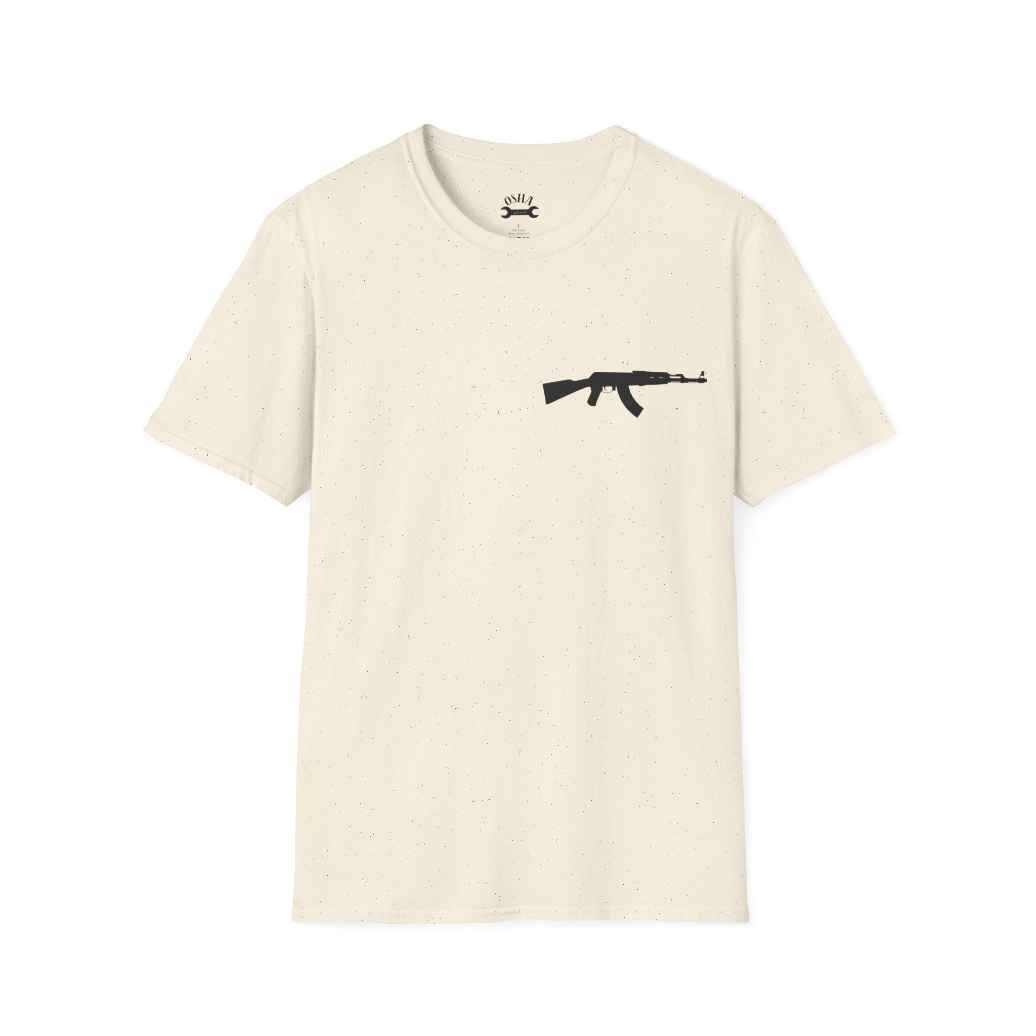 Problem Solver T-Shirt — Raccoon Holding Rifle Graphic Tee
