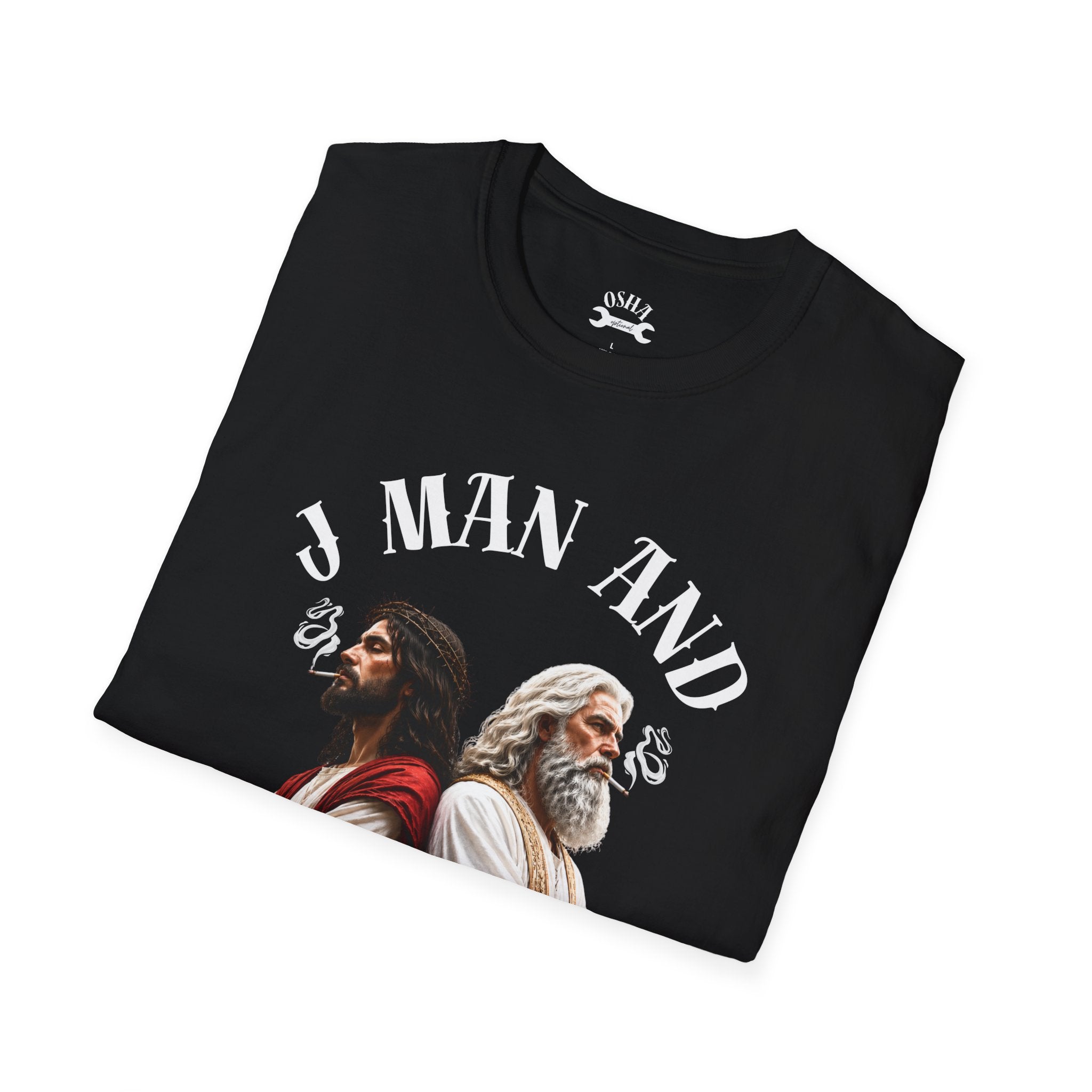 J Man and The Big Dog T-Shirt — Funny satire t-shirts