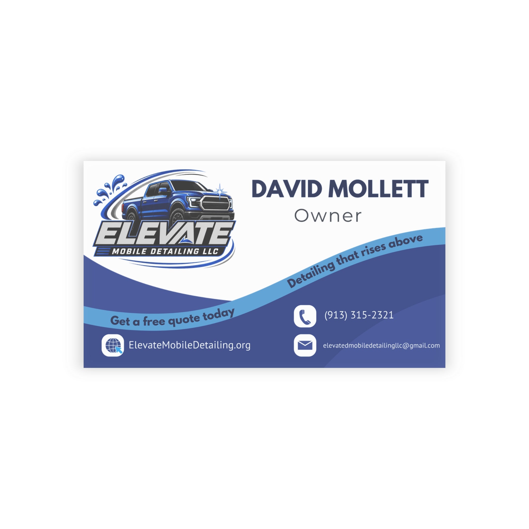 Elevate Mobile Detailing - Business Cards