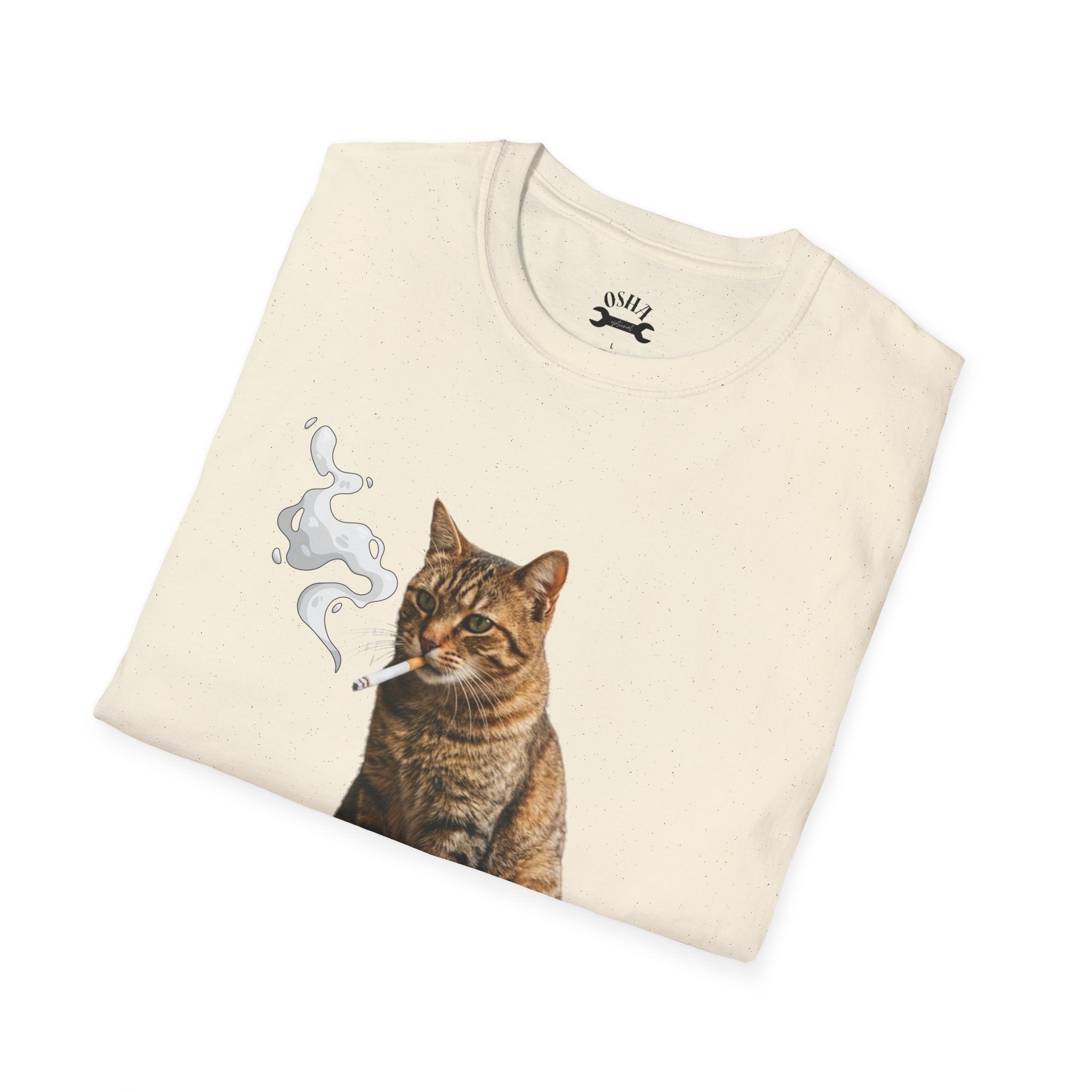 Meowboro Cigarettes T-Shirt — Retro Smoking Cat Graphic Tee