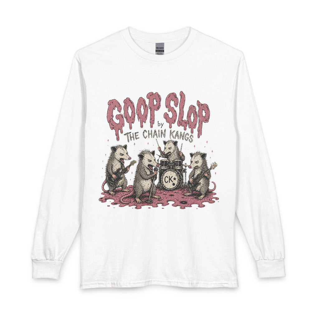 Goop Slop Tour Long Sleeve T-Shirt — "Goop Slop" The Chain Kangs 2024 Band Tee