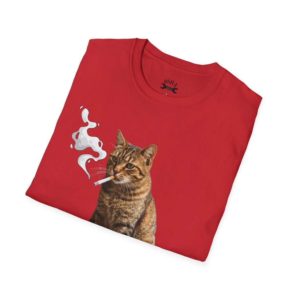 Meowboro Cigarettes T-Shirt — Retro Smoking Cat Graphic Tee