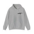 Problem Solver Raccoon Hoodie — Raccoon Holding AK-47 Graphic Hoodie