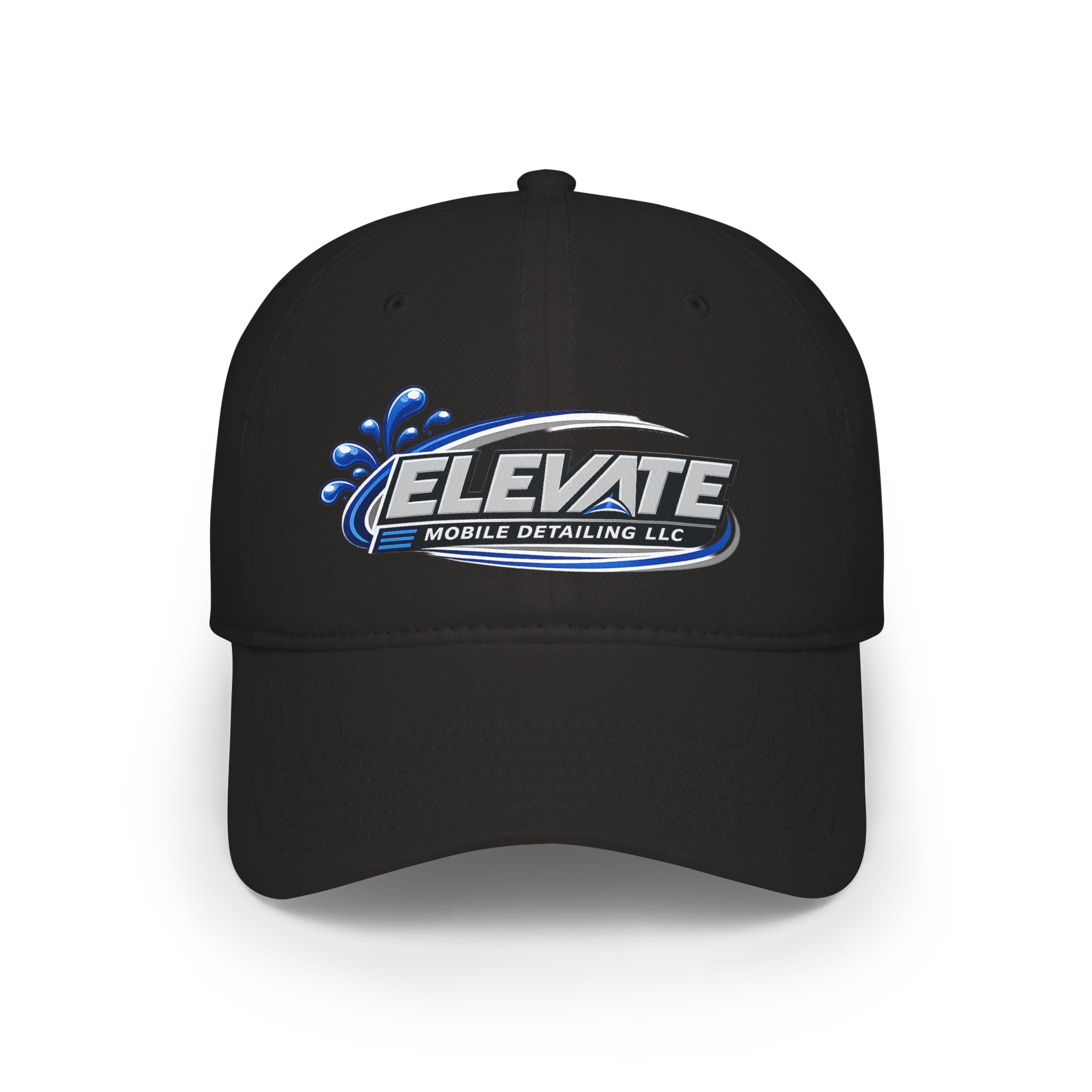 Elevate Mobile Detailing Low Profile Baseball Cap — Embroidered Logo Hat