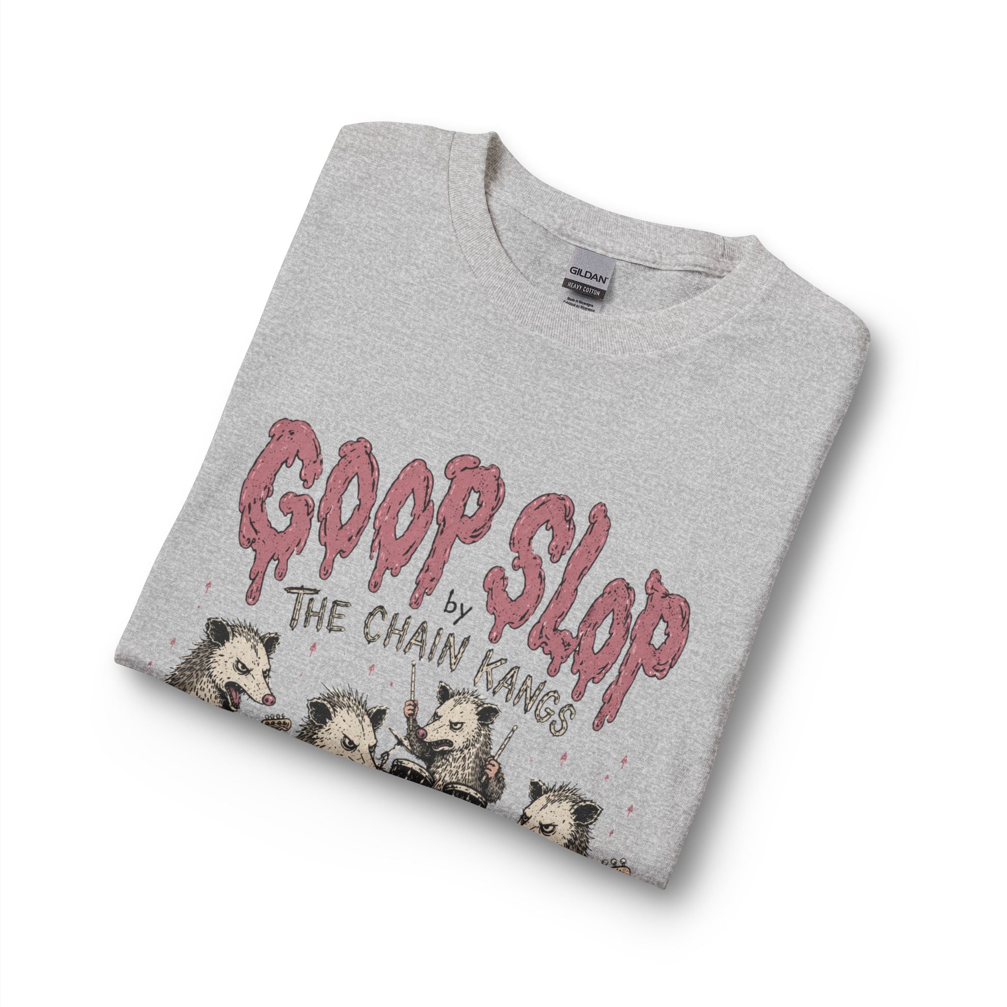 Goop Slop Tour Long Sleeve T-Shirt — "Goop Slop" The Chain Kangs 2024 Band Tee