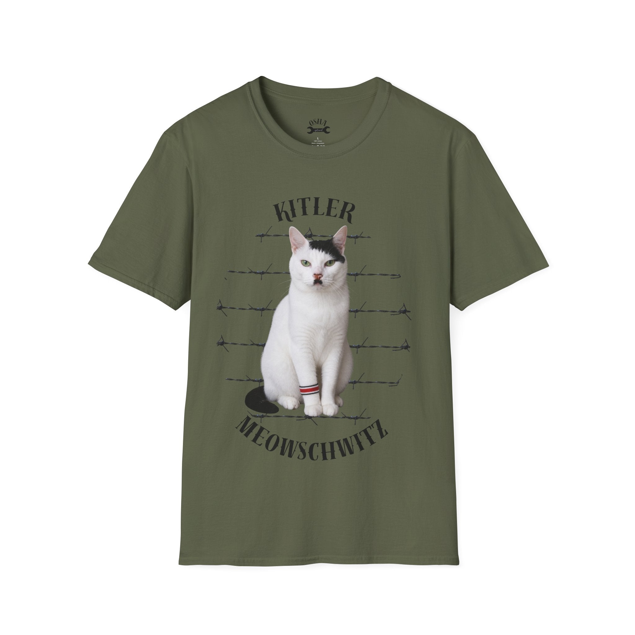 Cat T-Shirt — “Kitler Meowschwitz” Graphic Tee